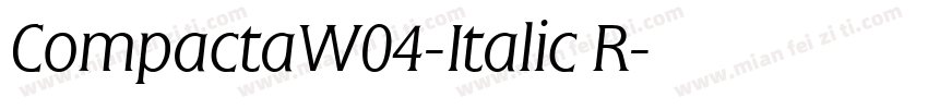 CompactaW04-Italic R字体转换